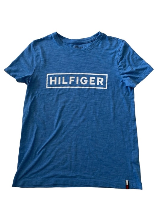 Tommy Hilfiger Tops - Tommy Hilfiger Casual Crewneck Tee in Blue and White Regular Fit.